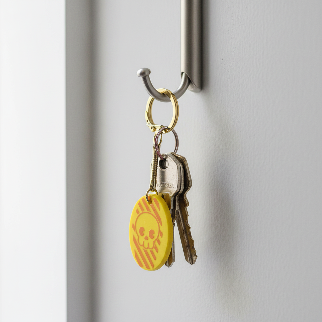 Oval Resin Keychain