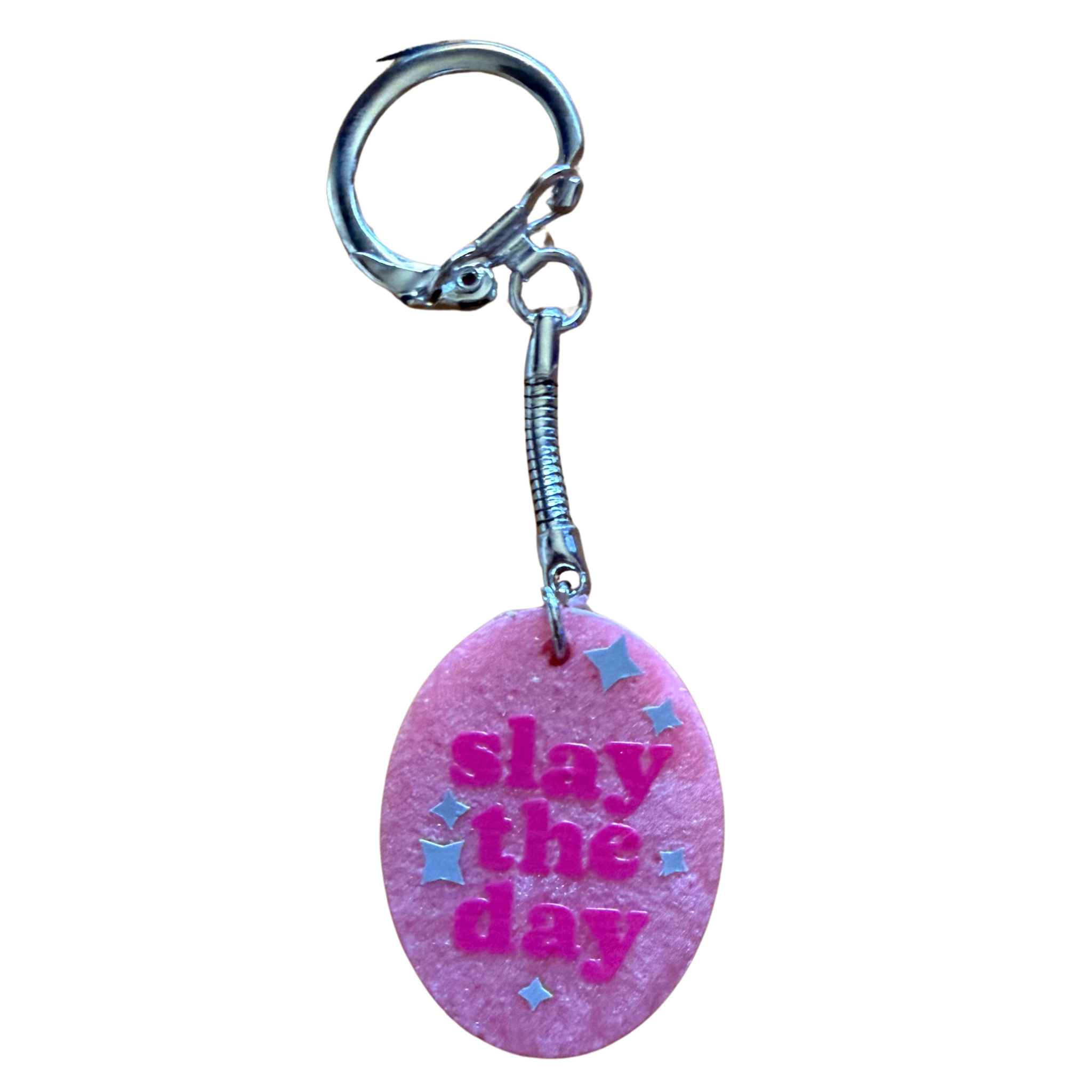 Oval Resin Keychain