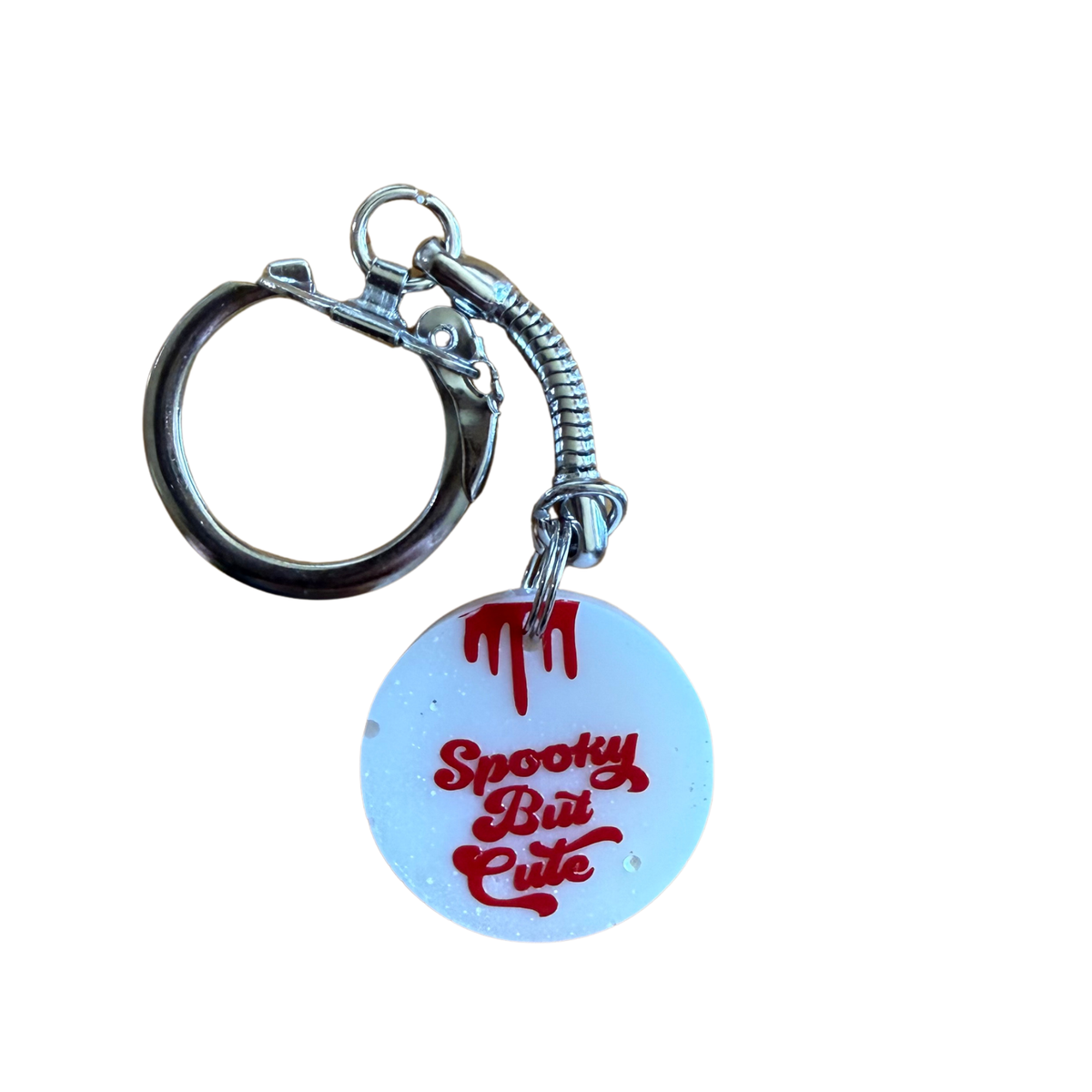 Small Round Resin Keychain