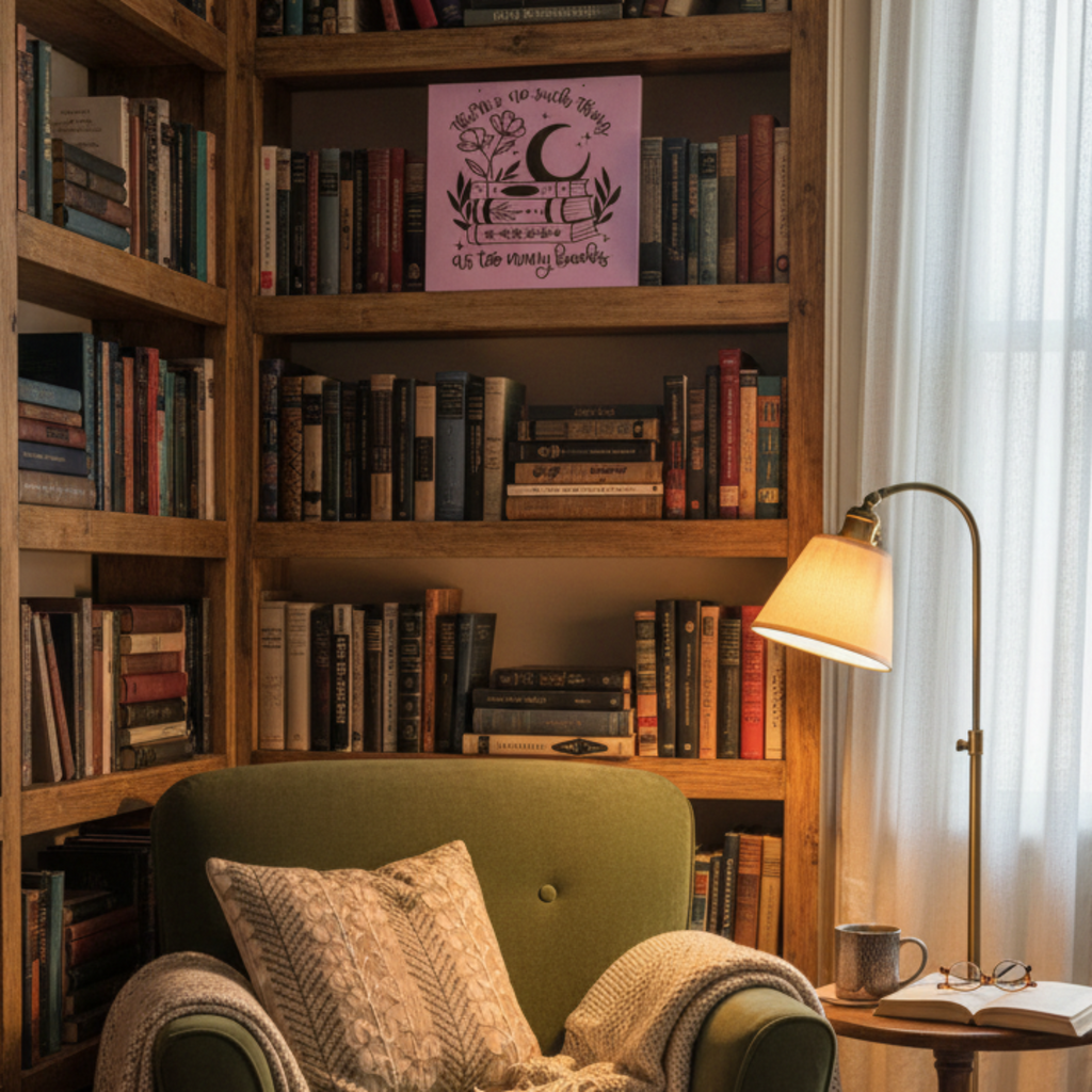There's No Such Thing As Too Many Books Sign