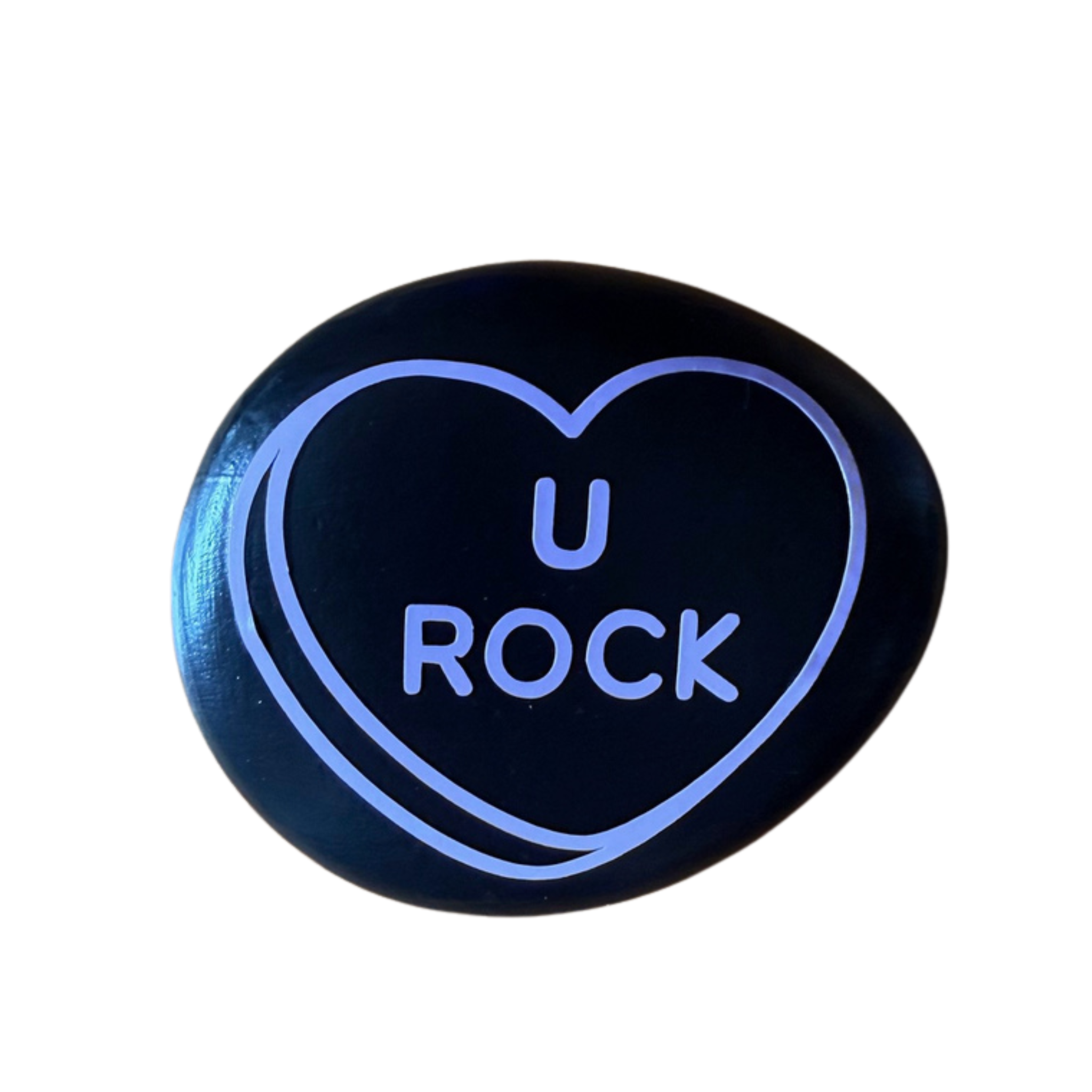 Small Painted Rock- Rock Pun Edition