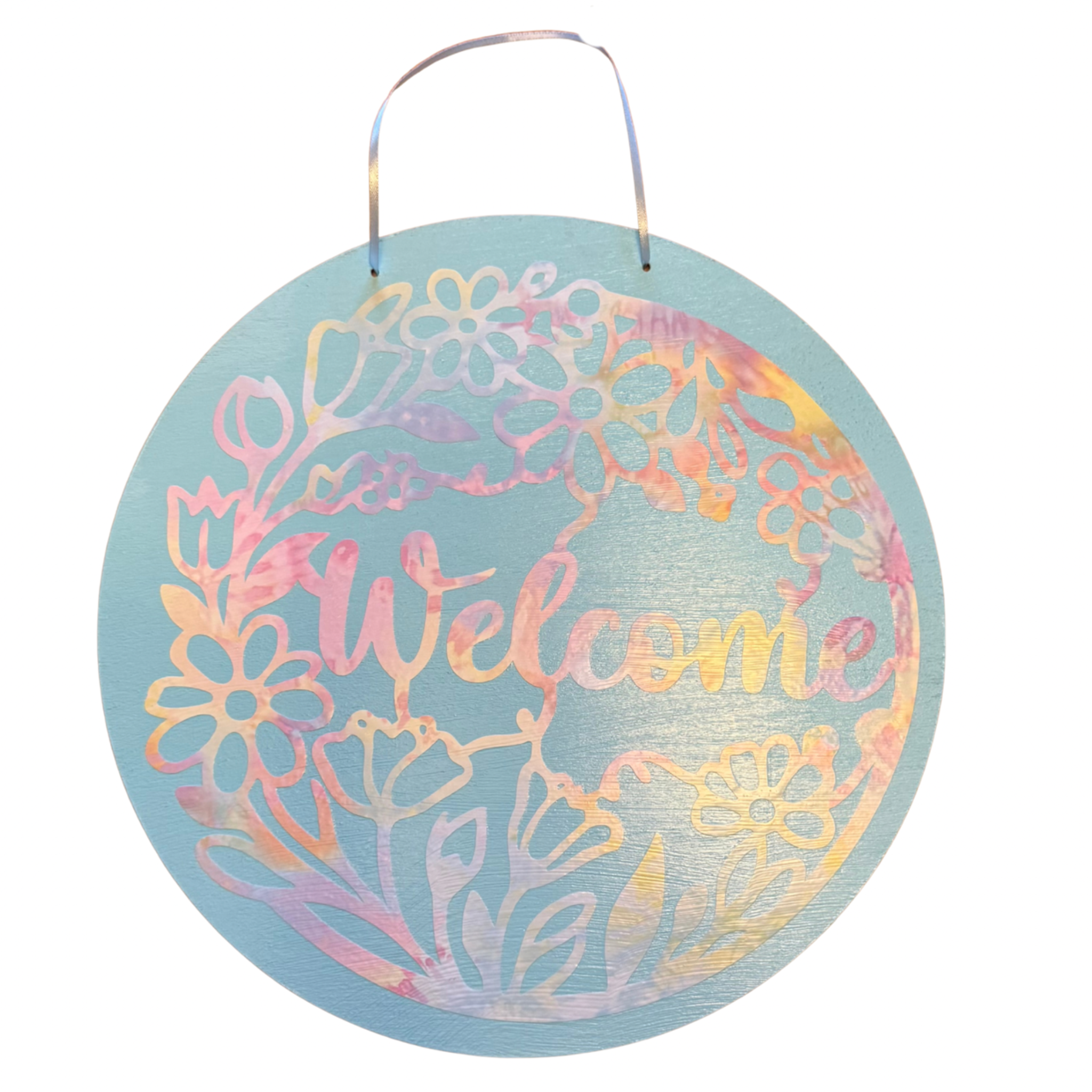 Pastel Floral Welcome Sign