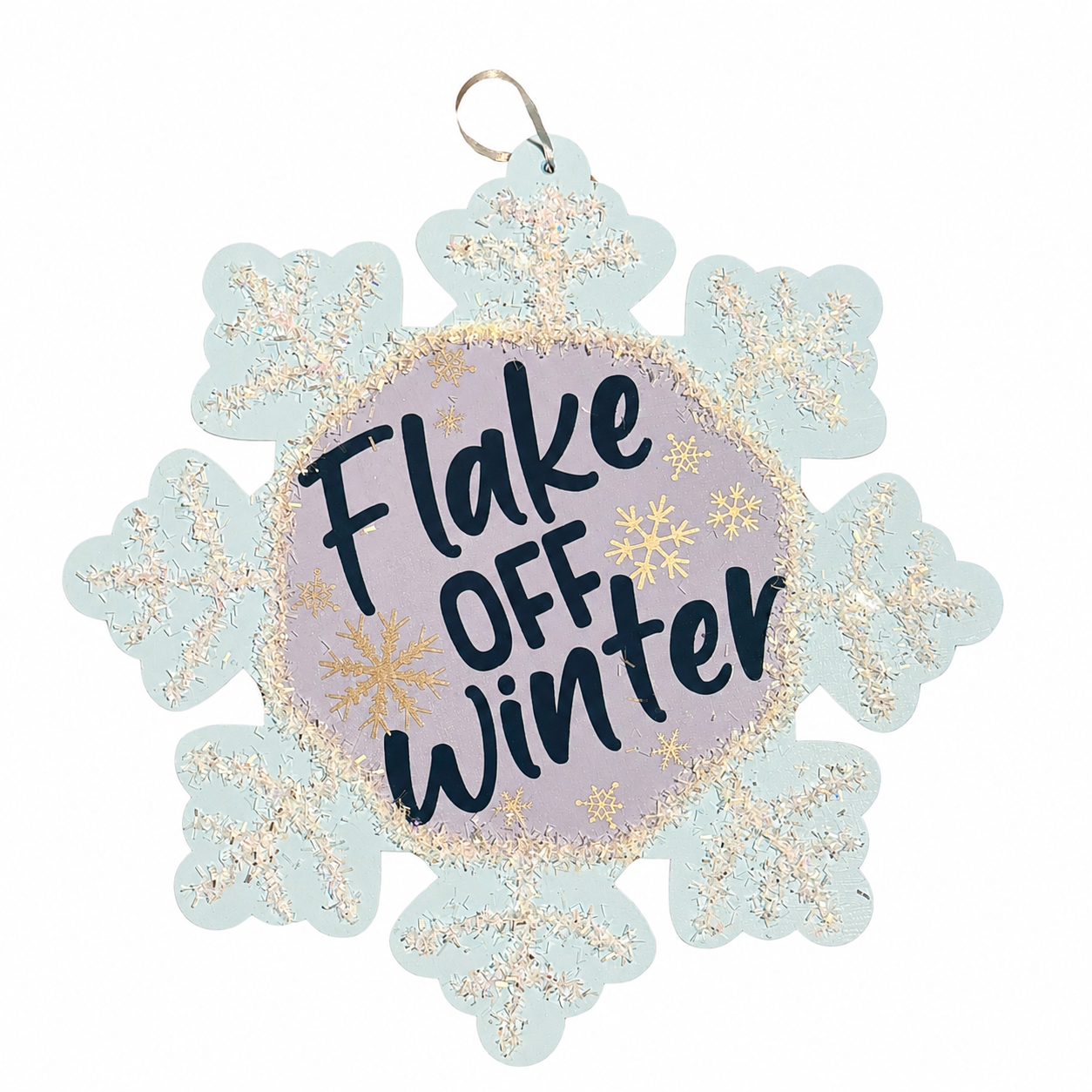 Flake Off Winter Sign