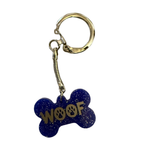 Dog Bone Shaped Resin Keychain