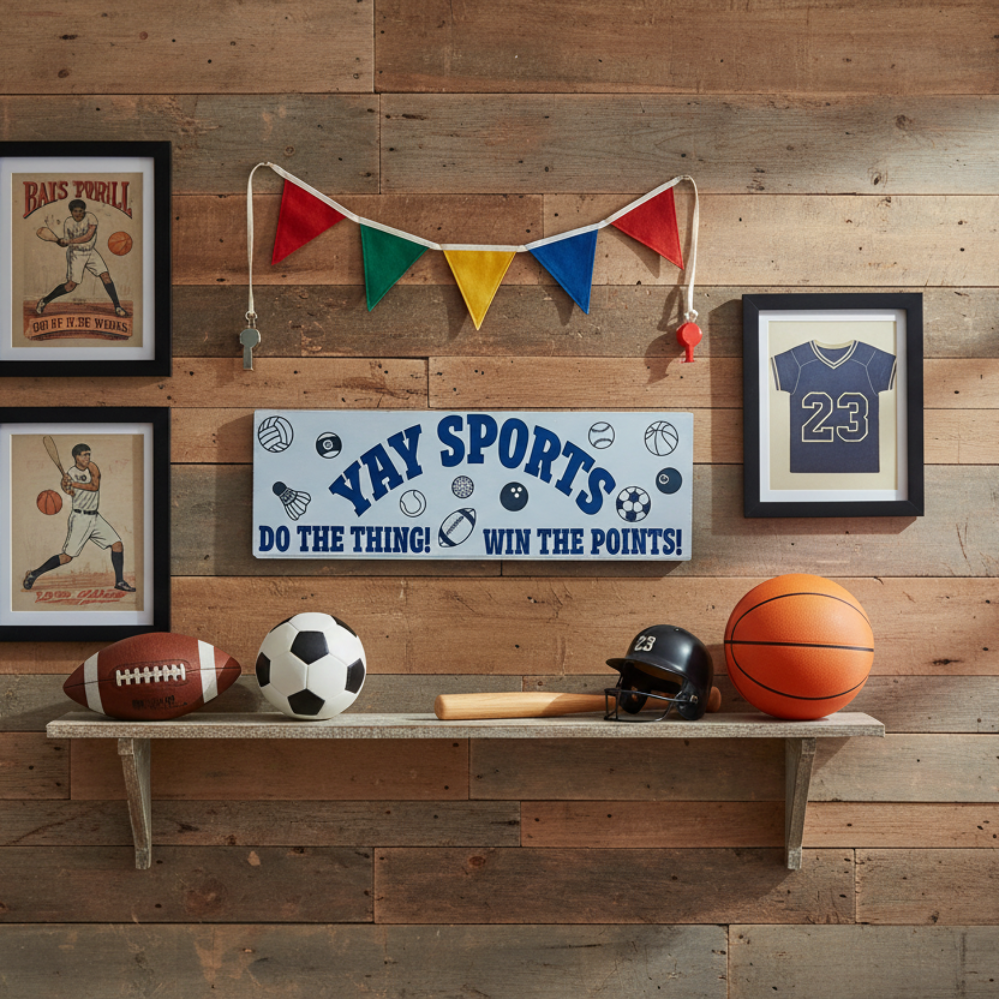 Yay Sports!  Do the Thing!  Win the Points! Sign
